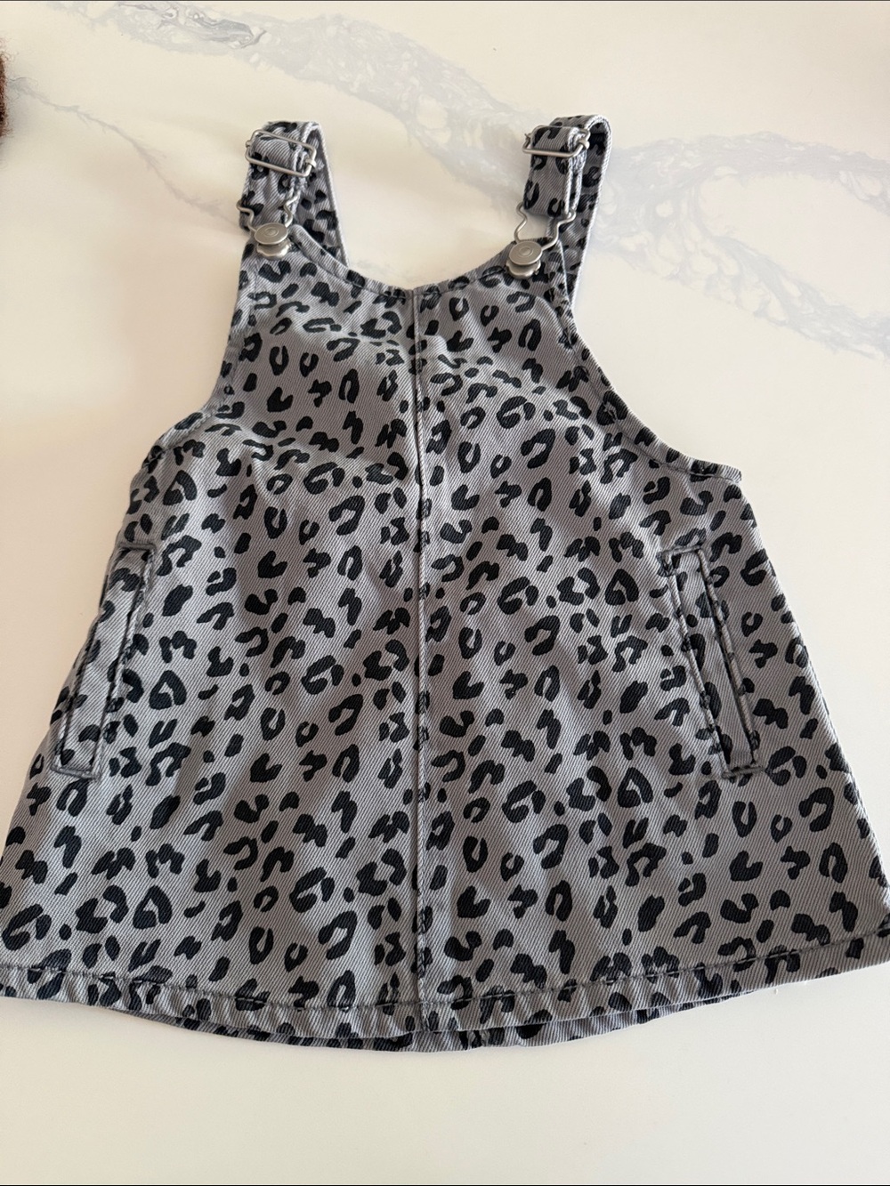 Wonder Nation Kids Gray Leopard Print Dress
